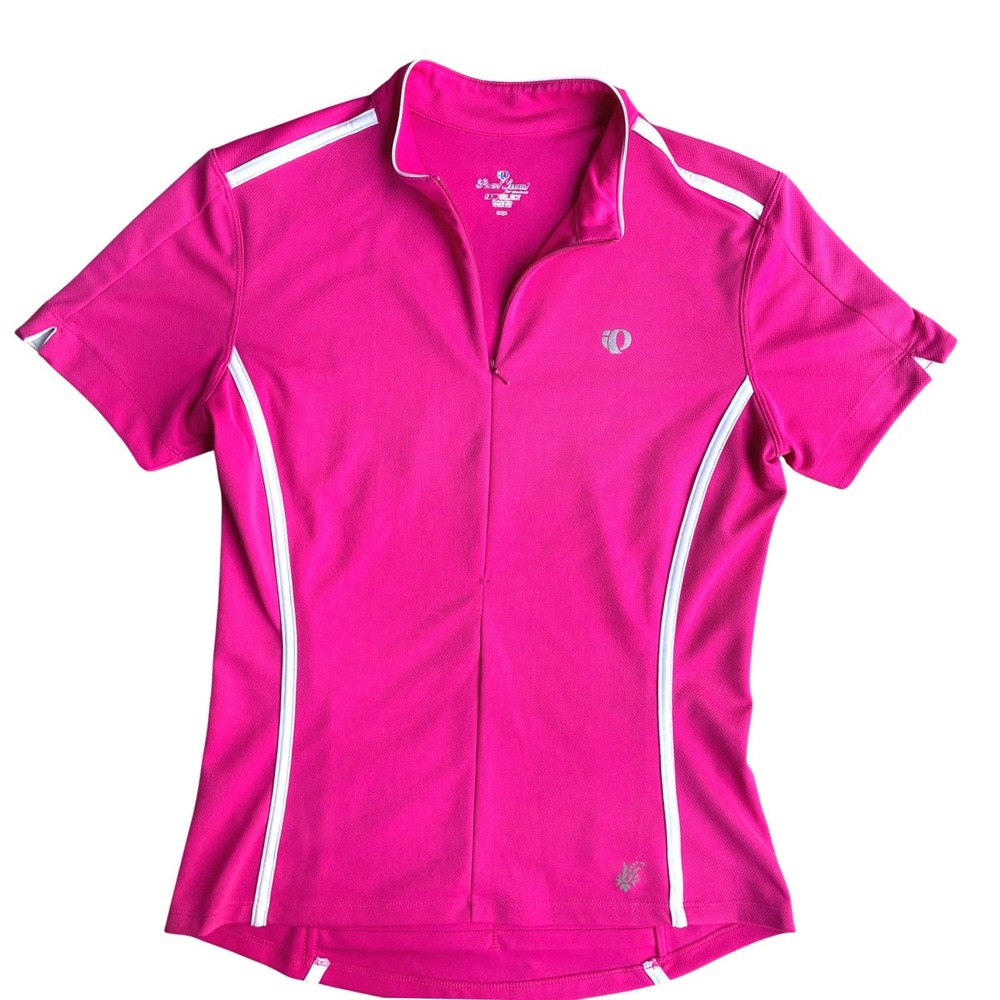 Pearl Izumi Select Womens Large Pink Short Sleeve Half Zip Cycling Jersey Barbie